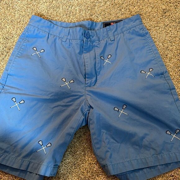 Vineyard Vines Men's Breaker Short Blue LAX 100% Cotton Shorts. … - Picture 1 of 8